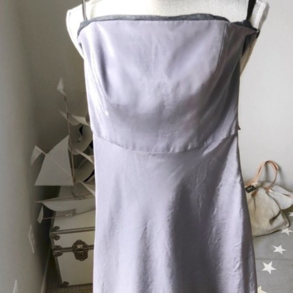 Thread Strapless Lavender Prom Dress - Picture 4 of 8